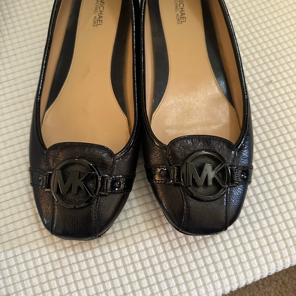 Michael Kors Black Leather Loafers